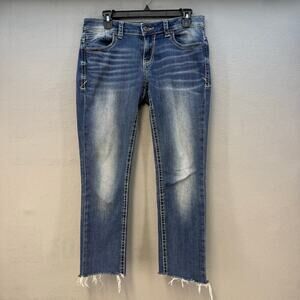 Buckle Black Jeans No. 76 Women's 26x32 (2) Blue Skinny Leg Mid Rise Fit Preppy